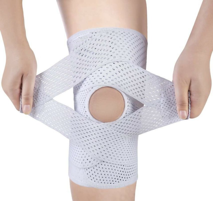Kniebandage mit seitlichen Stabilisatoren YL10003