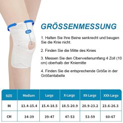 Kniebandage mit seitlichen Stabilisatoren