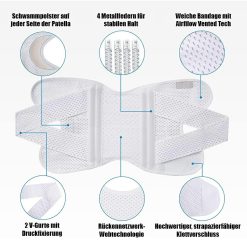Kniebandage mit seitlichen Stabilisatoren