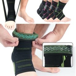 Fersen- und Knöchelstützbandage mit elastischen Riemen und Verstauchungsschutz