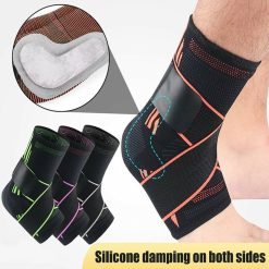 Fersen- und Knöchelstützbandage mit elastischen Riemen und Verstauchungsschutz